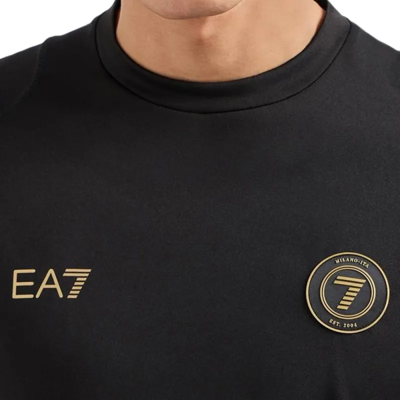EMPORIO ARMANI Stripe Detailed Crewneck T Shirt-6