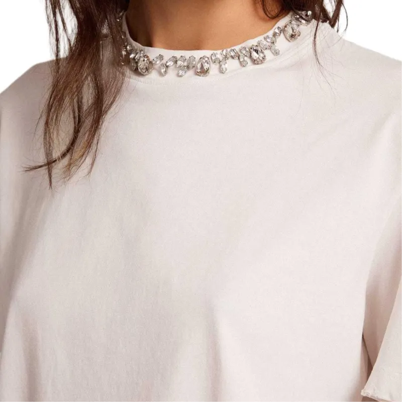 Golden Goose Embellished Crewneck T Shirt-4