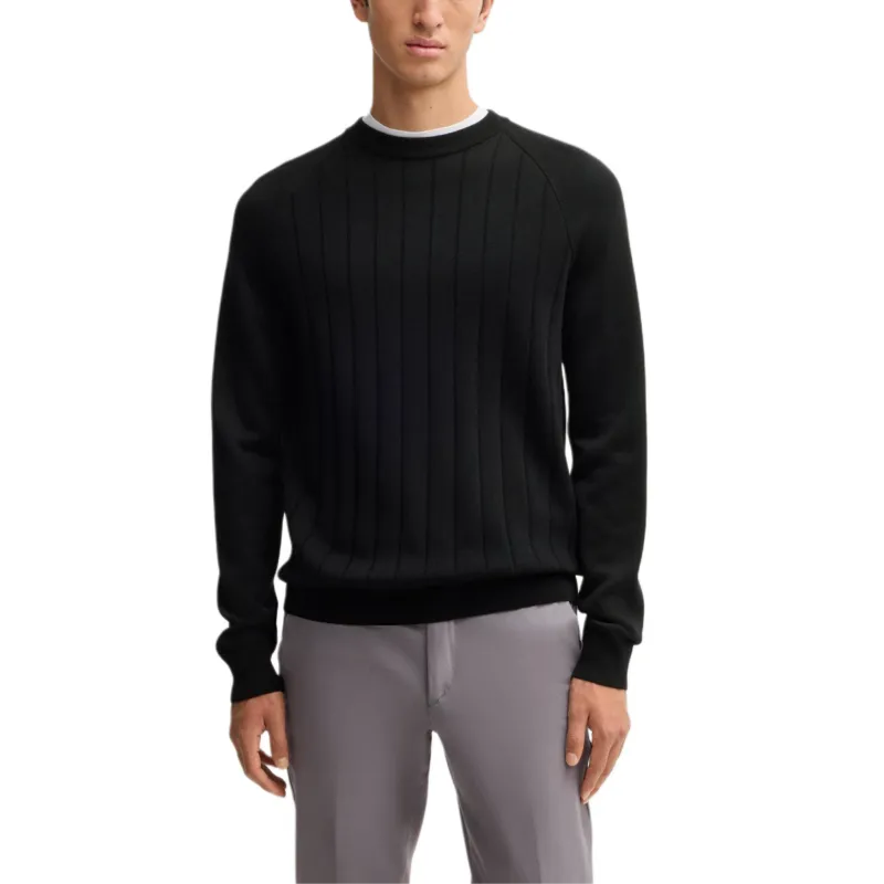 HUGO BOSS FW24 Sweater Men's Black-2