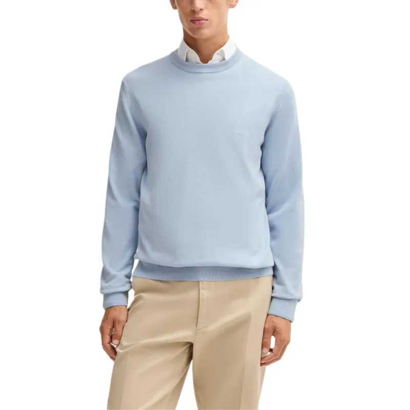 HUGO BOSS FW24 Knitwear Men's Light Blue-1