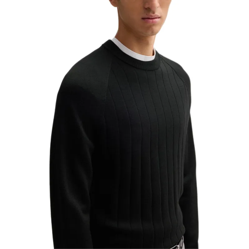 HUGO BOSS FW24 Sweater Men's Black-4