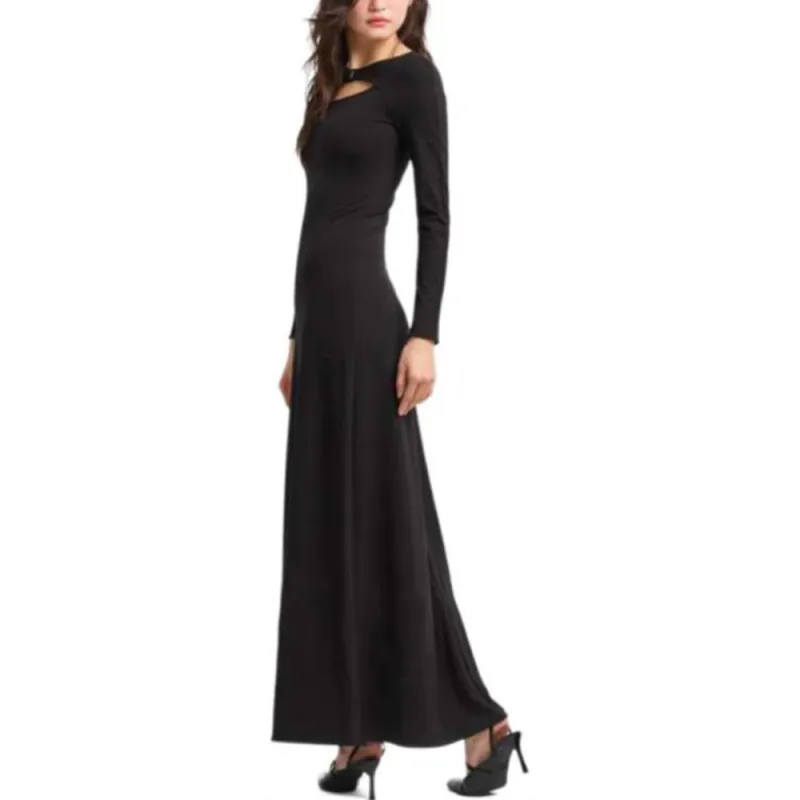 ARMANI EXCHANGEAE SS25 Long Sleeved Dress Women's Black-2