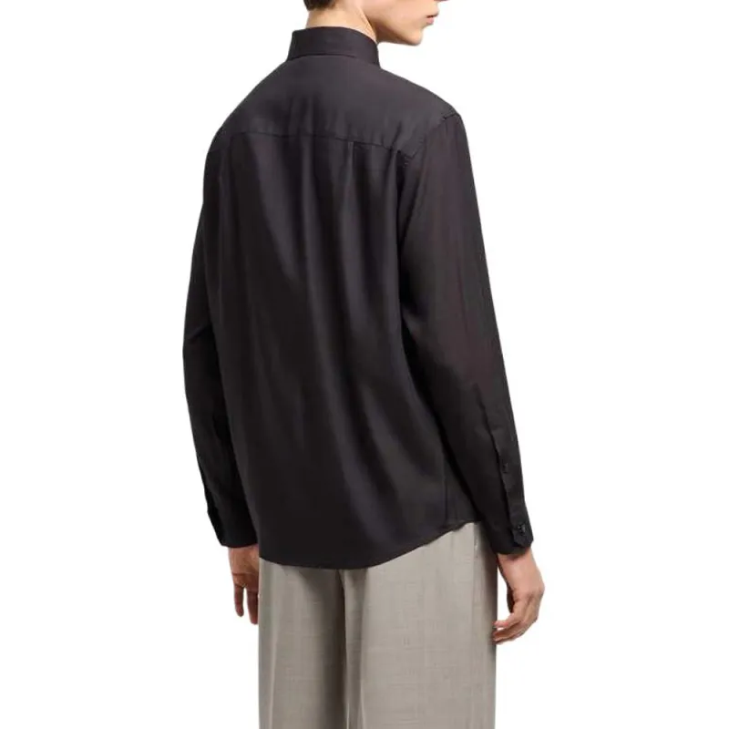 EMPORIO ARMANI Asv Lyocell Blend Shirt With Lily Print-3