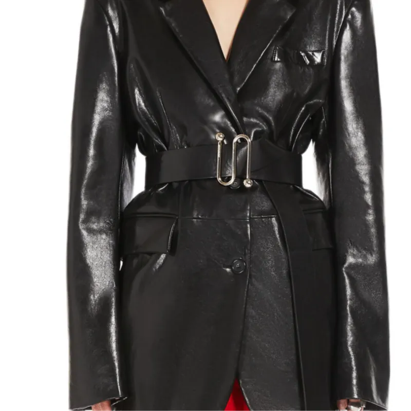 SportMax Teoria Button Up Belted Jacket-4