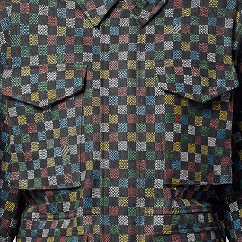 LOUIS VUITTON Damier Denim Parka-4