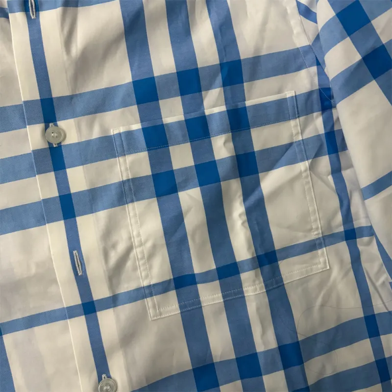 Burberry Shirts Men Blue-1