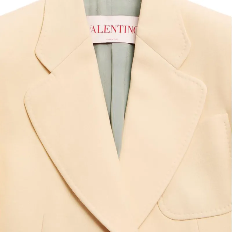 Valentino Single Breasted Long Sleeved Blazer-4