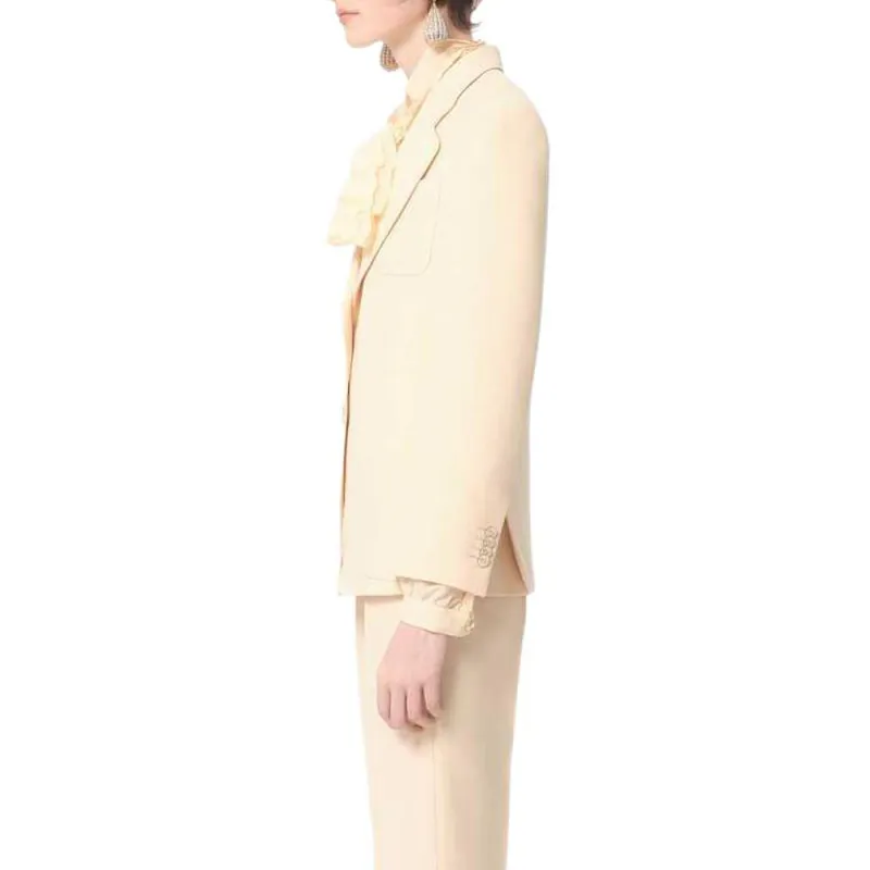 Valentino Single Breasted Long Sleeved Blazer-3