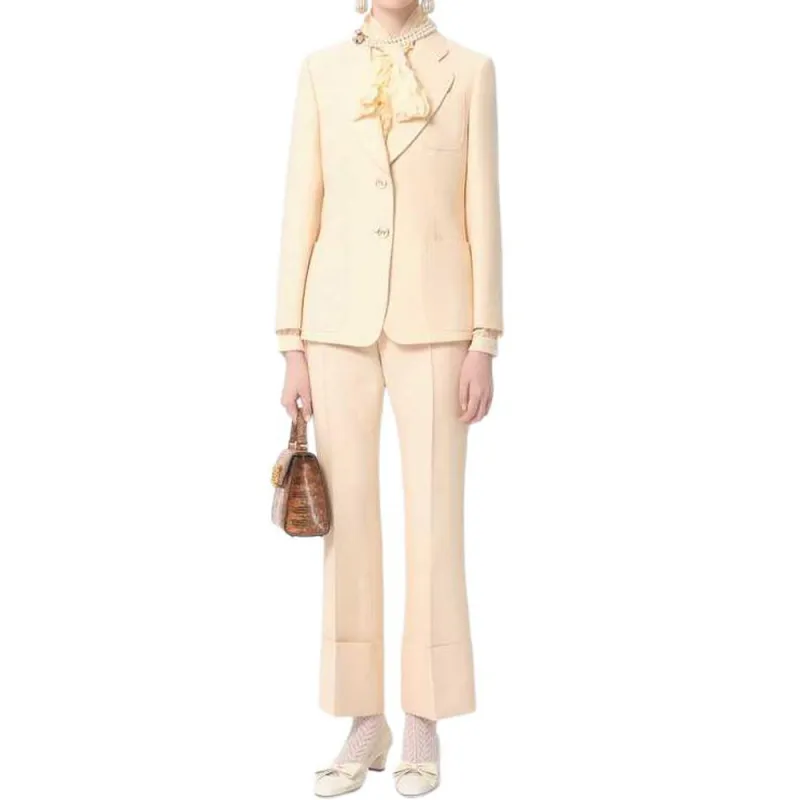 Valentino Single Breasted Long Sleeved Blazer-1