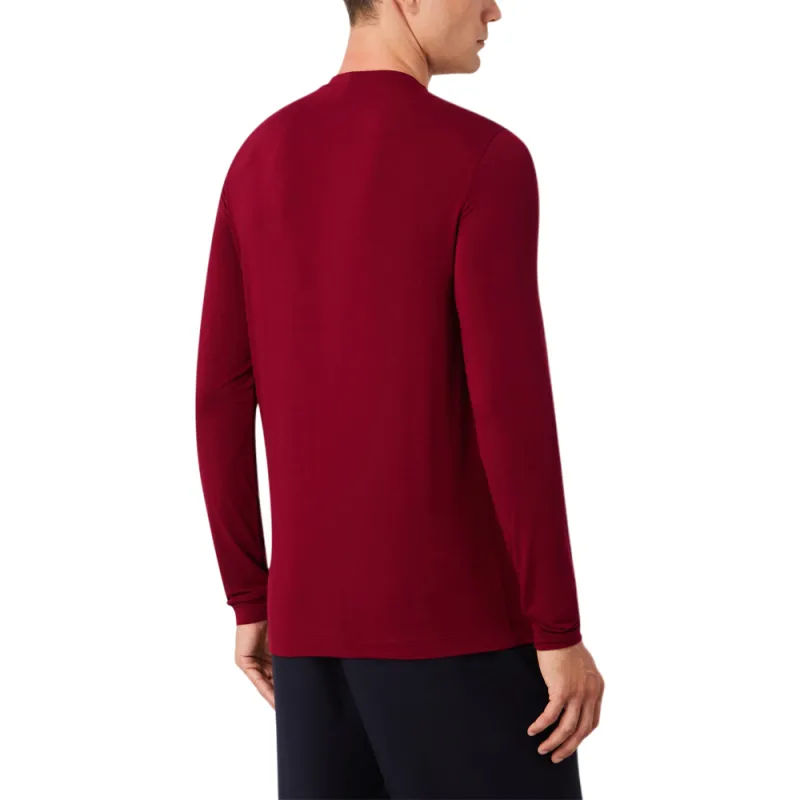 GIORGIO ARMANI Stretch Viscose Jersey Jumper With Crew Neck And Long Sleeves-2