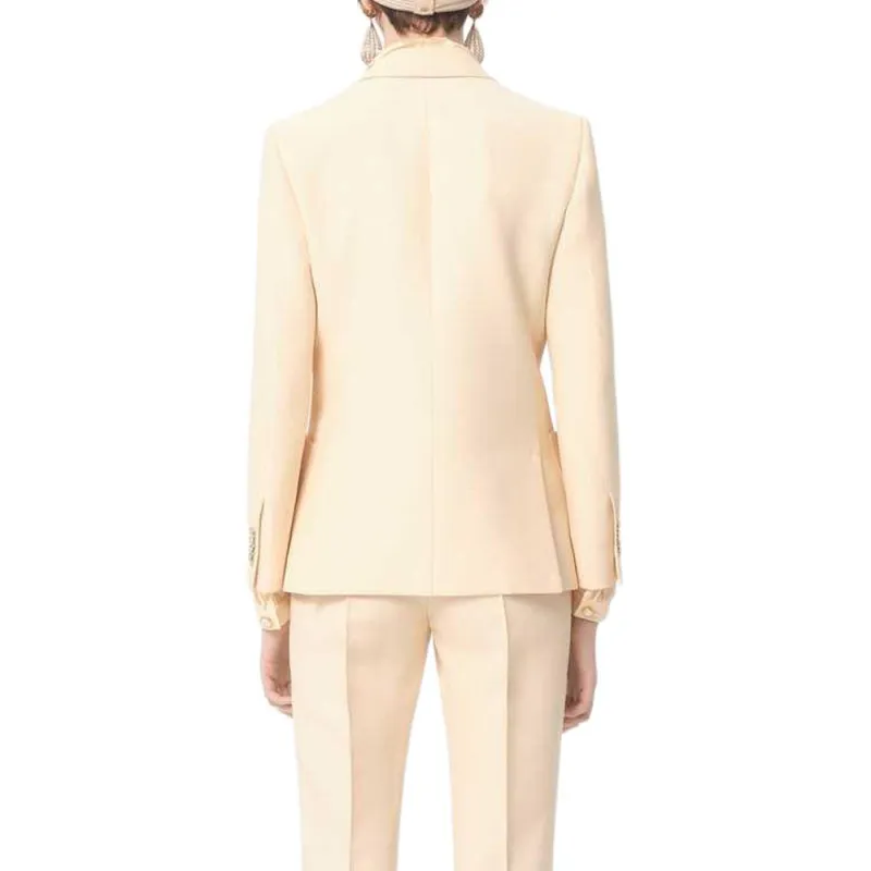 Valentino Single Breasted Long Sleeved Blazer-2