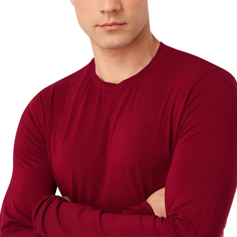 GIORGIO ARMANI Stretch Viscose Jersey Jumper With Crew Neck And Long Sleeves-4