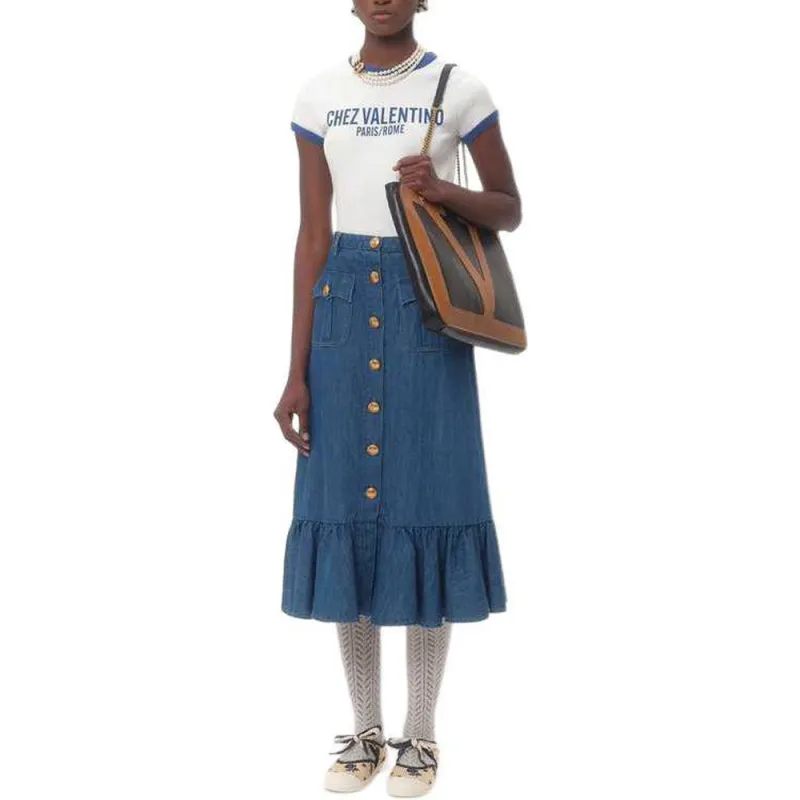 Valentino Chez Valentino Printed Crewneck T Shirt-1