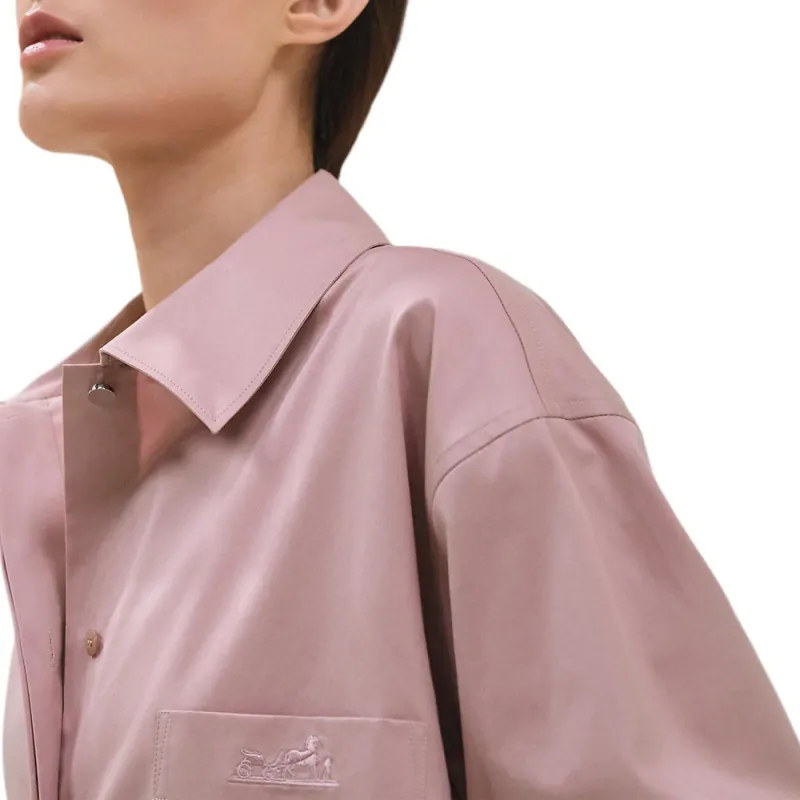 HERMES Shirt Women's Light Pink-2
