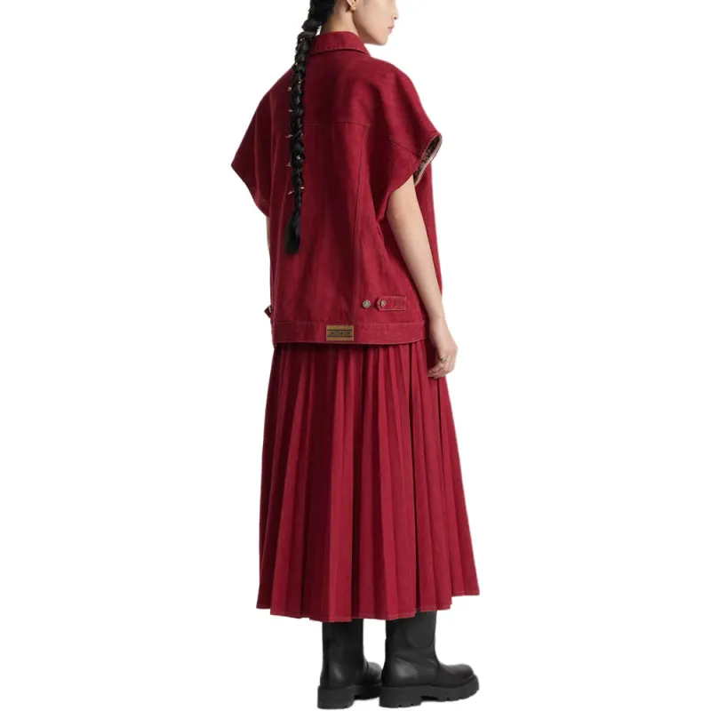 DIOR SS25 Casual Long Skirts Women's Red-2