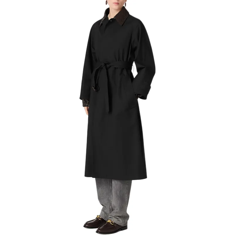 Bottega Veneta Long Sleeved Belted Trench Coat-1