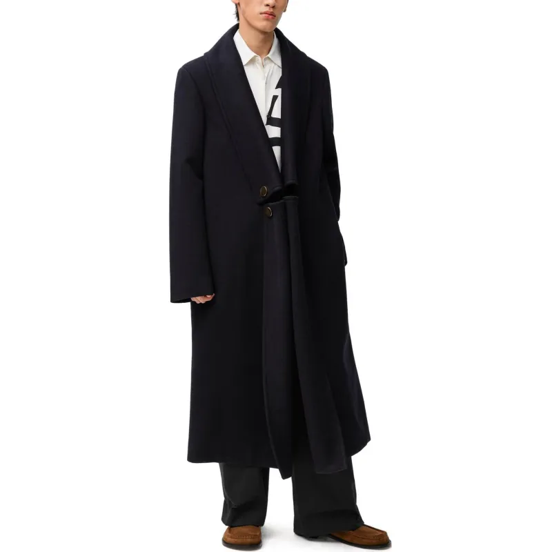 LOEWE SS25 Coat Men's Marine Blue-3