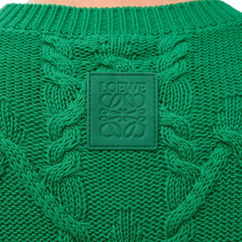 LOEWE SS25 Knitwear Men's Dark Green-5