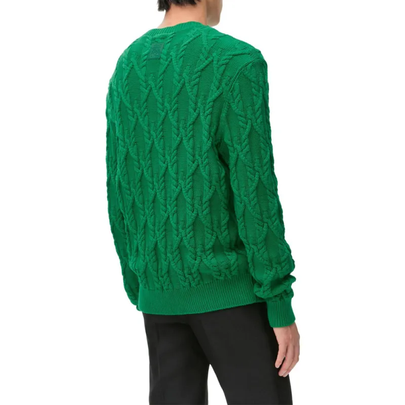 LOEWE SS25 Knitwear Men's Dark Green-2