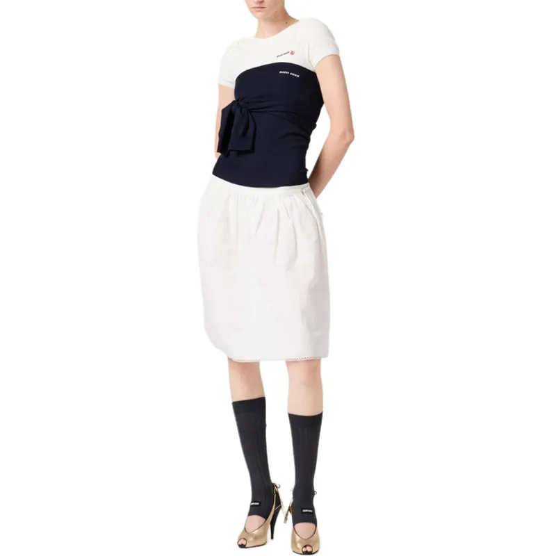 MIU MIU Boatneck Sweater Navy-1