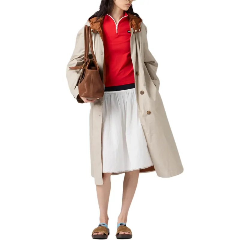 MIU MIU Logo print Midi Skirt-1