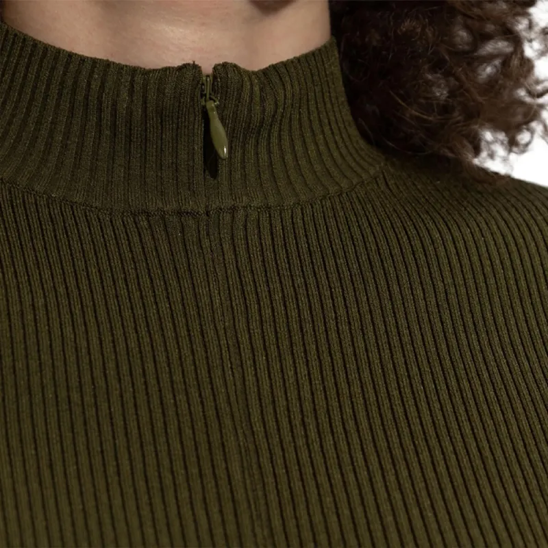 TORY BURCH Half Zip Crewneck Sweater-4