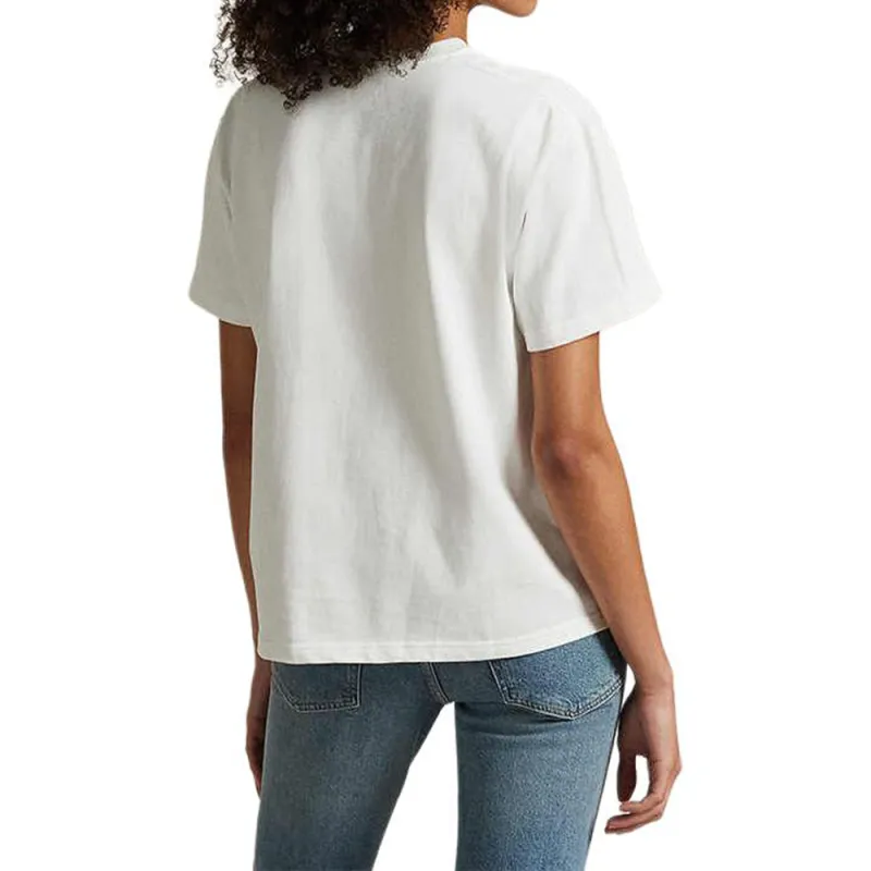Polo Ralph Lauren Solid Color Crew Neck Pony Logo Short Sleeved T Shirt Women's White-2
