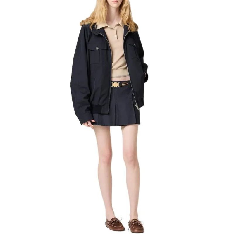 MIU MIU Casual Short Skirts Women's Blue-1