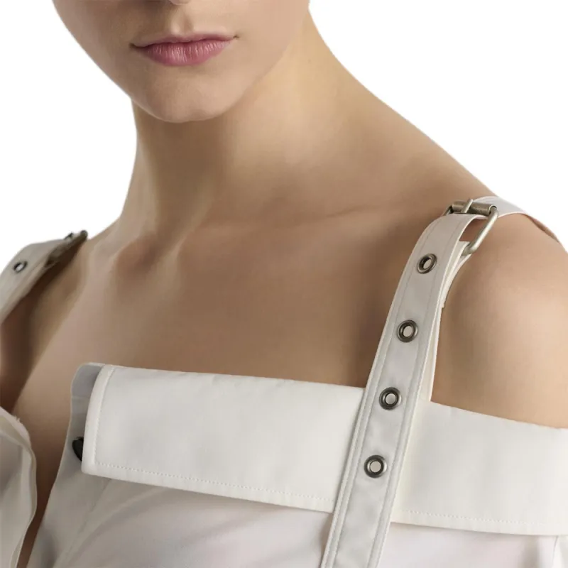 DIOR Long Sleeved Dress Women's White-3