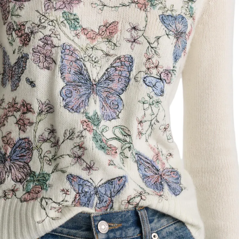 DIOR SS25 Spring Summer Ready to Wear Collection Cashmere Sweater Women's White-4