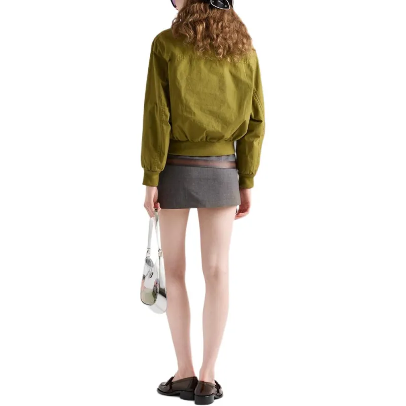 PRADA SS25 Spring Summer Women's Apparel Collection Casual Short Skirts Women's Gray-2