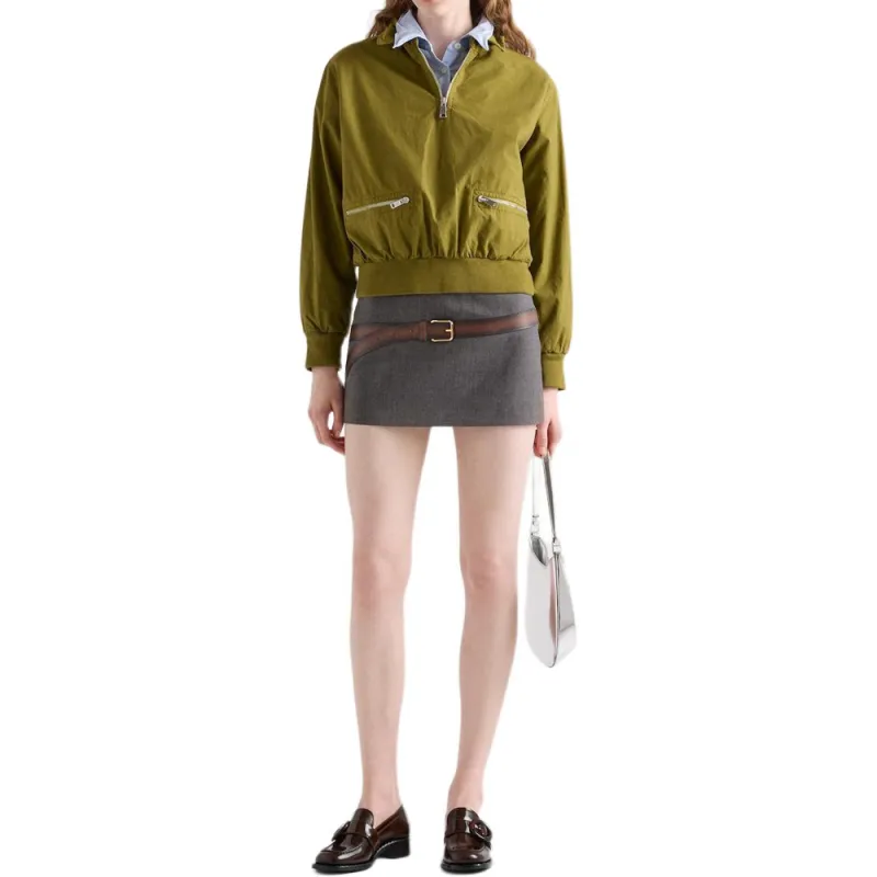 PRADA SS25 Spring Summer Women's Apparel Collection Casual Short Skirts Women's Gray-1