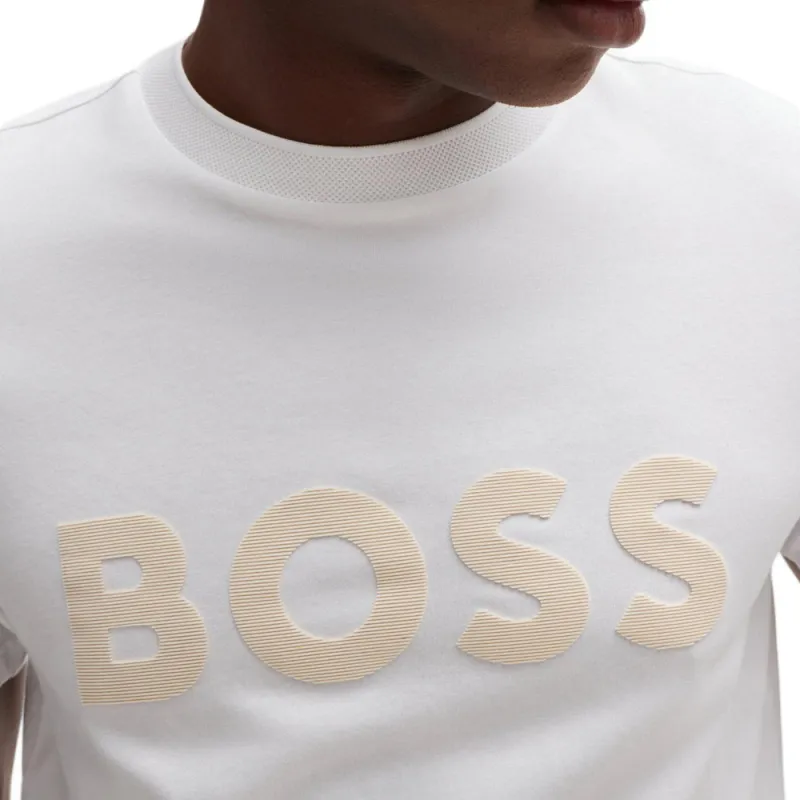 HUGO BOSS Logo print T shirt-4