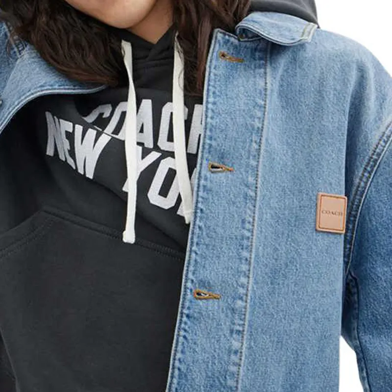 COACH SS24 Denim Jacket Men's Light Washed-2