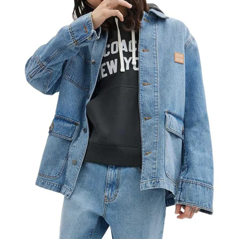 COACH SS24 Denim Jacket Men's Light Washed-1