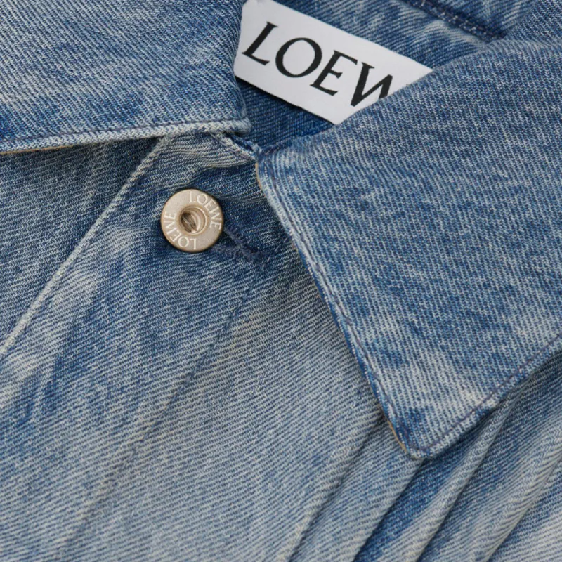 LOEWE Two Toned Button Up Jacket-5