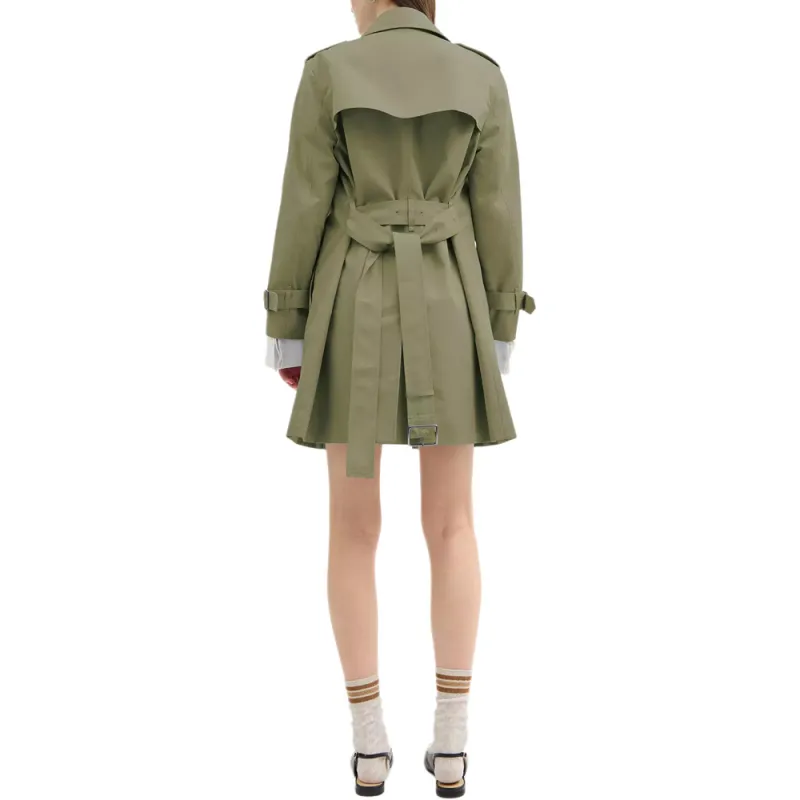 COACH SS25 Trench Coat Women's Green-2