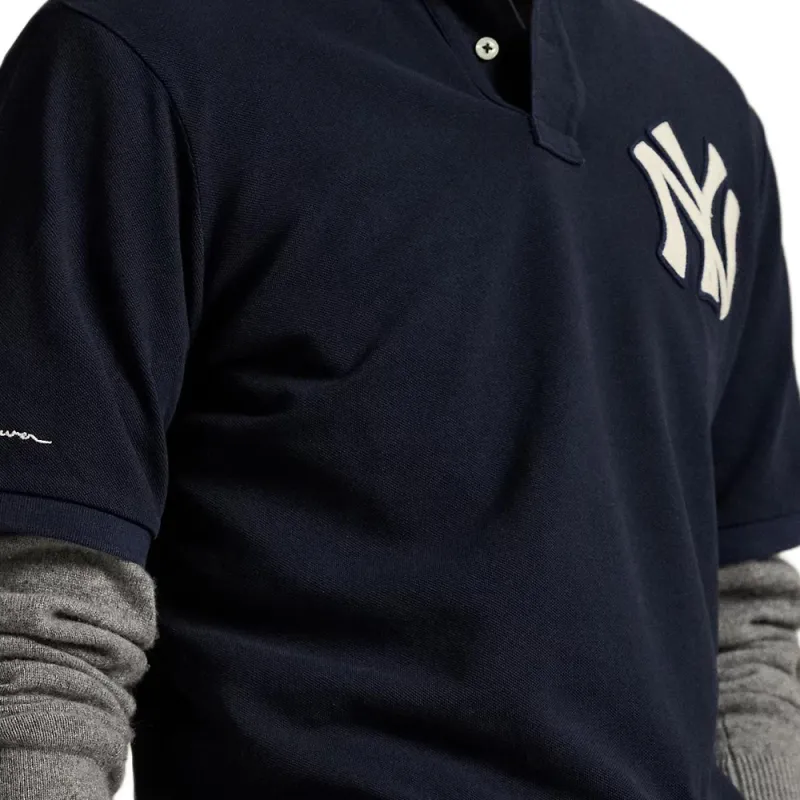 Polo Ralph Lauren x New York Yankees Polo Shirt Unisex Marine Blue-4