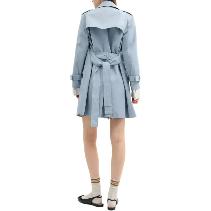 COACH SS25 Trench Coat Women's Blue-2