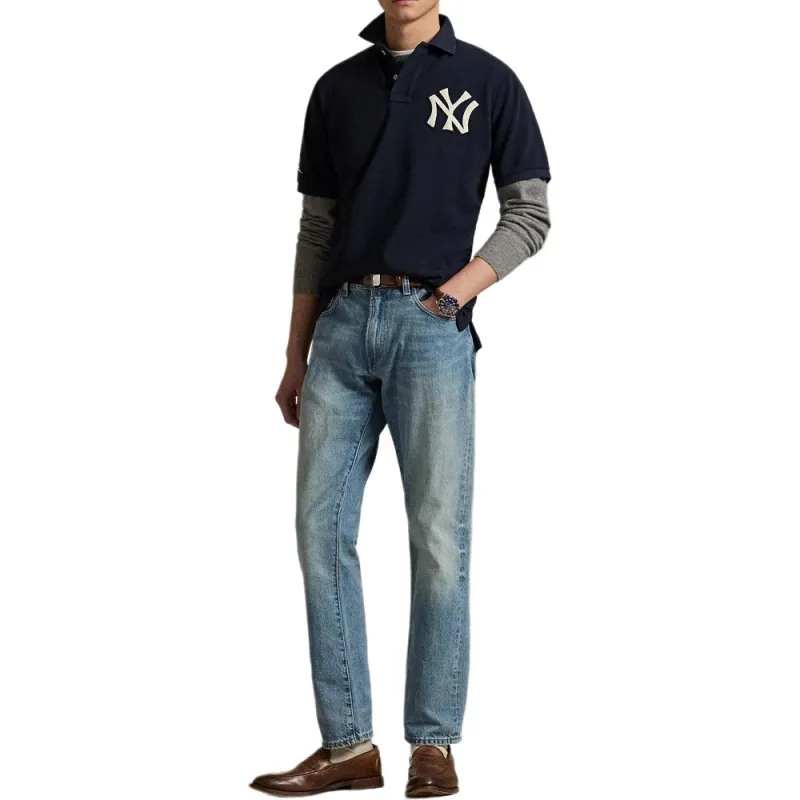 Polo Ralph Lauren x New York Yankees Polo Shirt Unisex Marine Blue-3