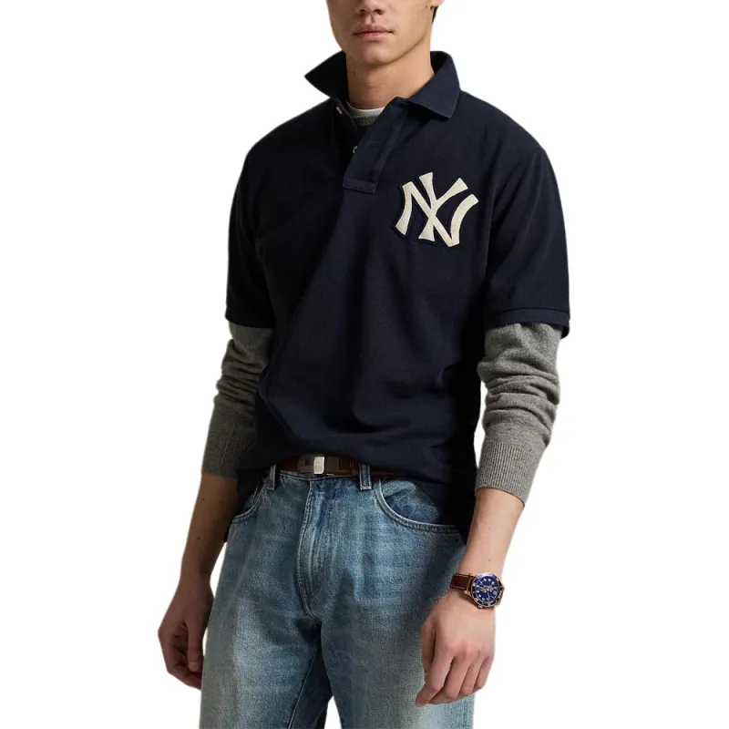 Polo Ralph Lauren x New York Yankees Polo Shirt Unisex Marine Blue-1