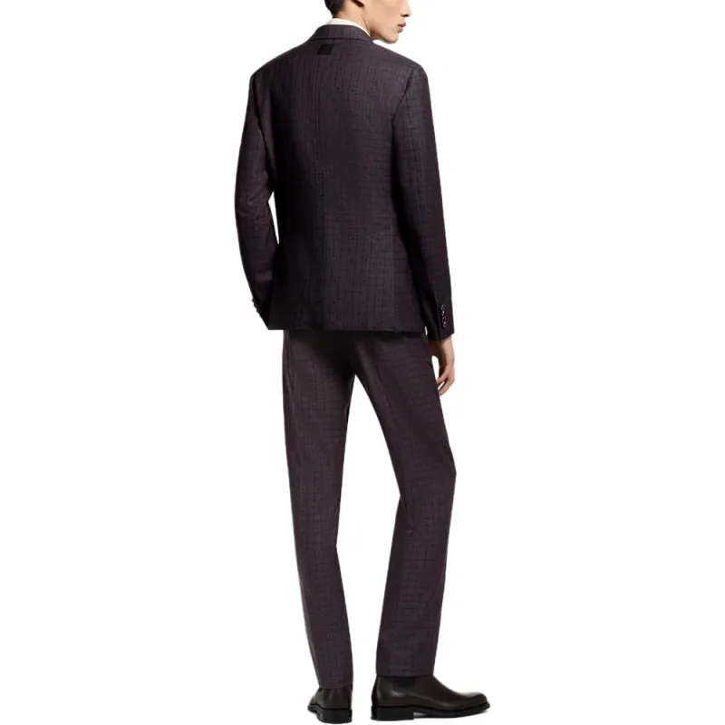 LOUIS VUITTON Casual Pants Men's Burgundy-4