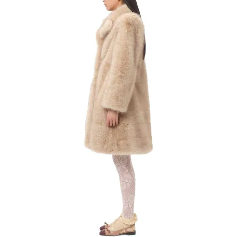 Valentino Faux fur Oversized Coat-3