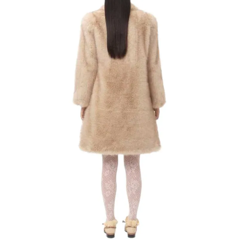 Valentino Faux fur Oversized Coat-2