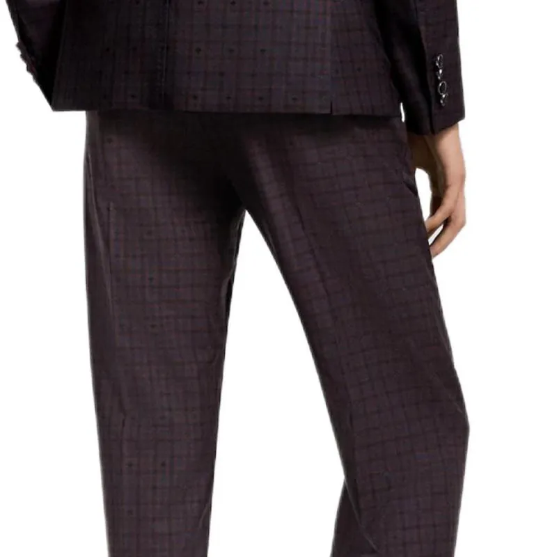 LOUIS VUITTON Casual Pants Men's Burgundy-5