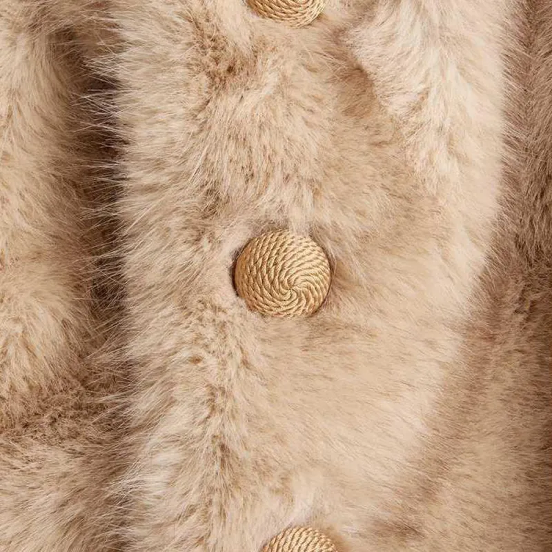 Valentino Faux fur Oversized Coat-4
