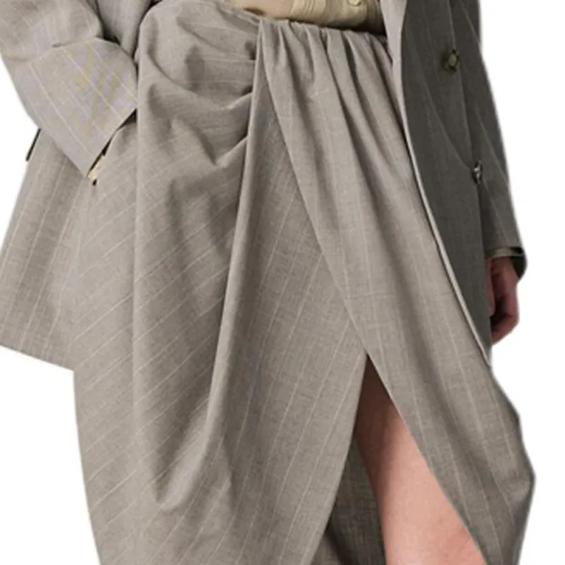 Stella McCartney SS25 Casual Long Skirt Women's Gray-5