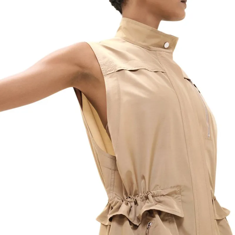 HERMES Twinset Coat Women's Beige-5