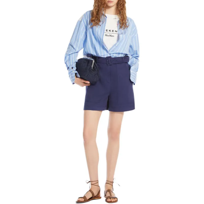 WEEKEND MaxMara Striped Embroidered Shirt-3