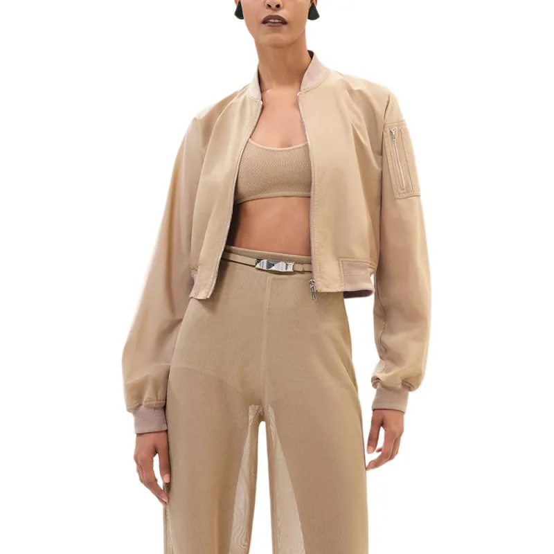 HERMES Twinset Coat Women's Beige-1